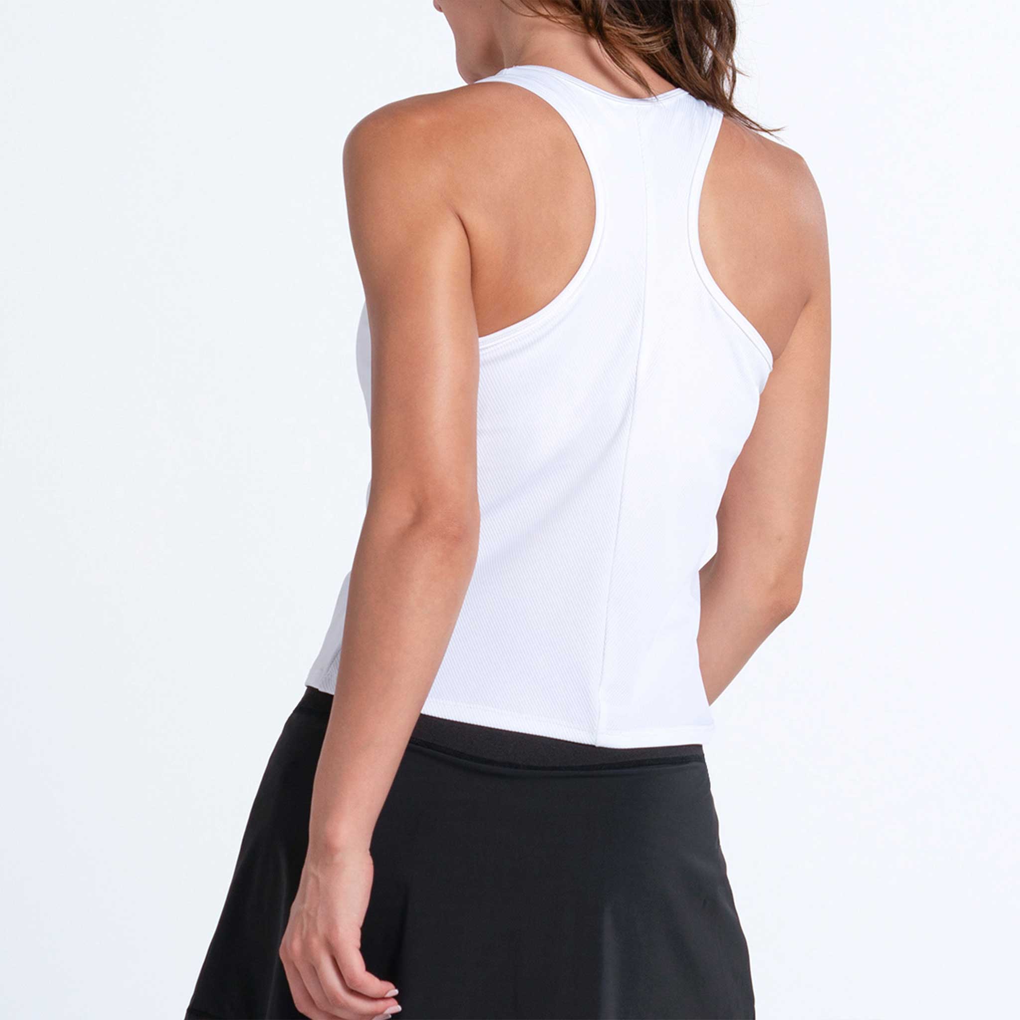 Lucky In Love Scoop Neck Rib Tank w/Bra Women's