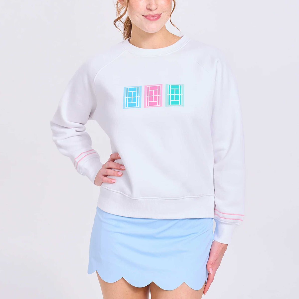Ame & Lulu Play All Tennis Sweatshirt Women's
