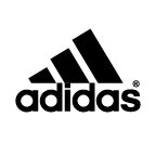 adidas logo in black