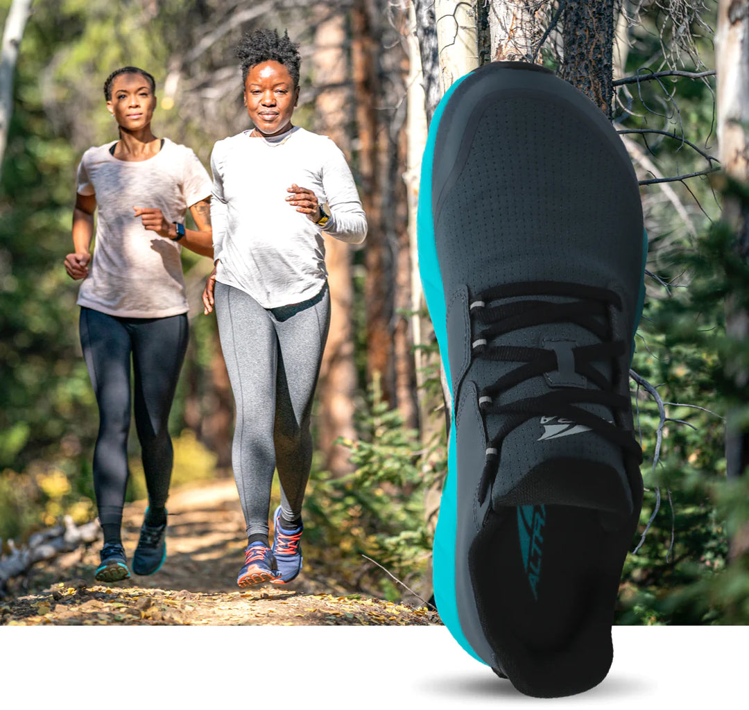 women walking in mountain