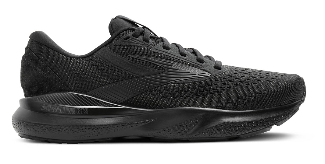 Lateral view of Brooks Adrenaline GTS 24 running shoes on a white background