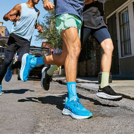 HOKA Clifton 10 running shoes in-use image