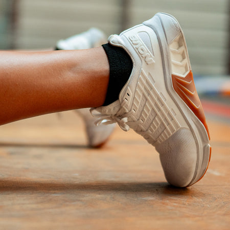 INOV8 women's training shoes in-use image