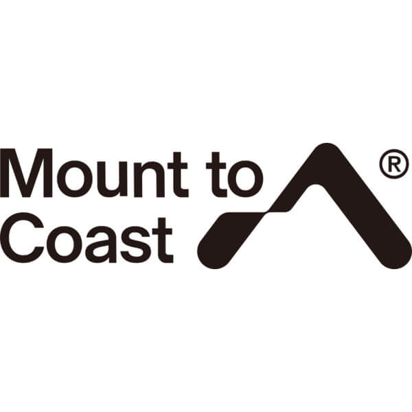 Logo of 'Mount to Coast' with a mountain design on a white background