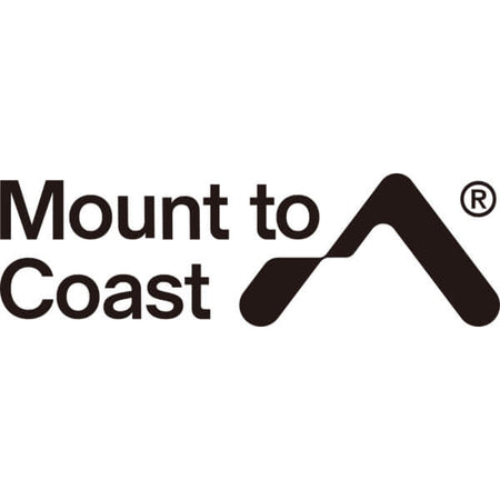 Logo of 'Mount to Coast' with a mountain design on a white background