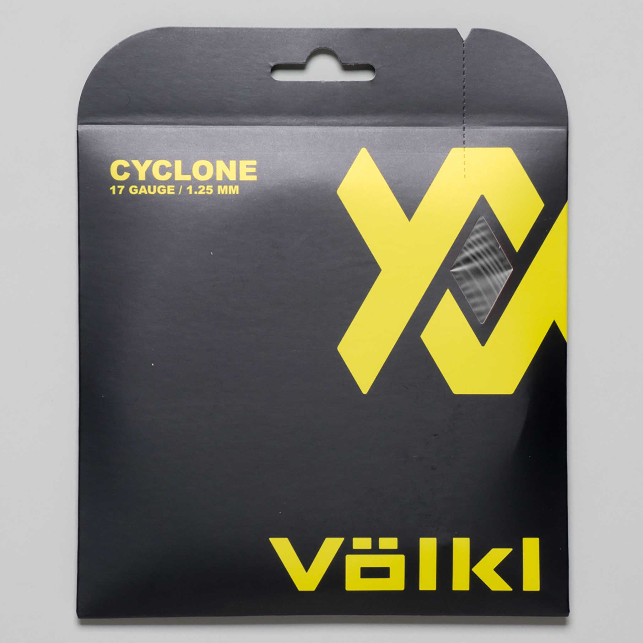 Volkl Cyclone 17G (1,25 Mm) – Set Corde Da Tennis Nere – Made In Germany