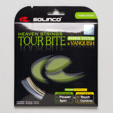 Solinco Tour Bite 17 + Vanquish 16 Hybrid