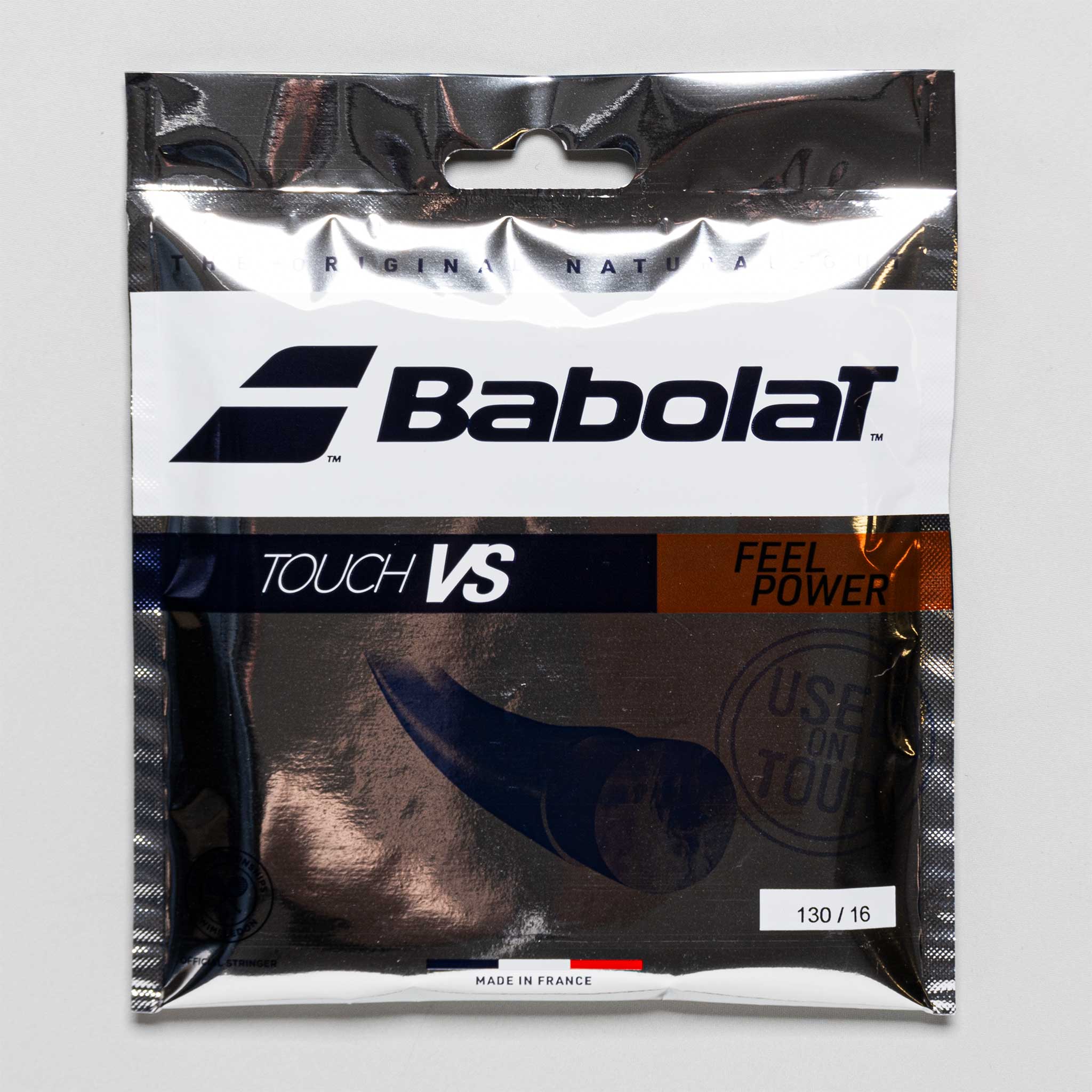 Babolat - バボラ タッチ VS 130 ブラック Touch VS BLACK 130 バボラ(BabolaT) タッチ VS (TOUCH VS) 1.30mm/16G ブラック(105