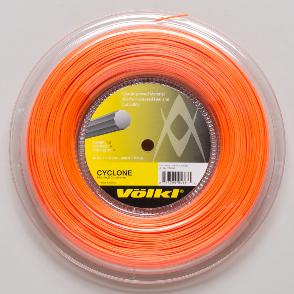 Volkl Cyclone 17g Tennis String Reel Fluo Orange ( Orange )