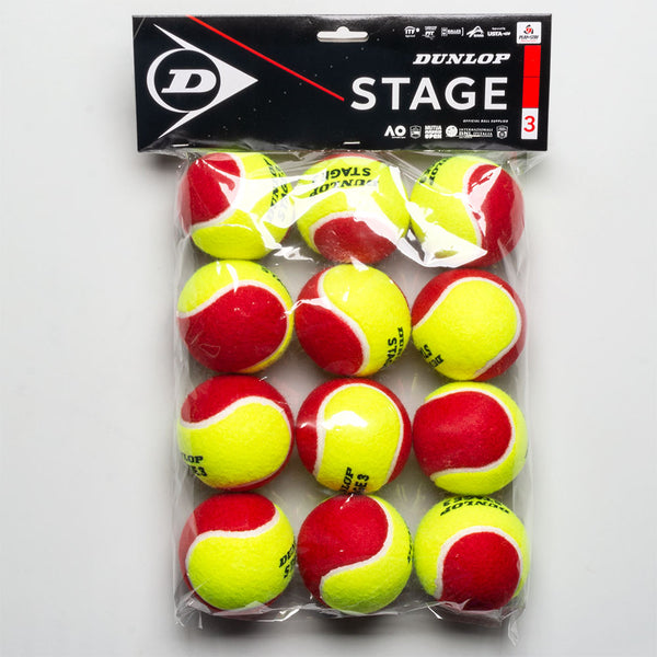Dunlop Stage 3 Red 12 Pack
