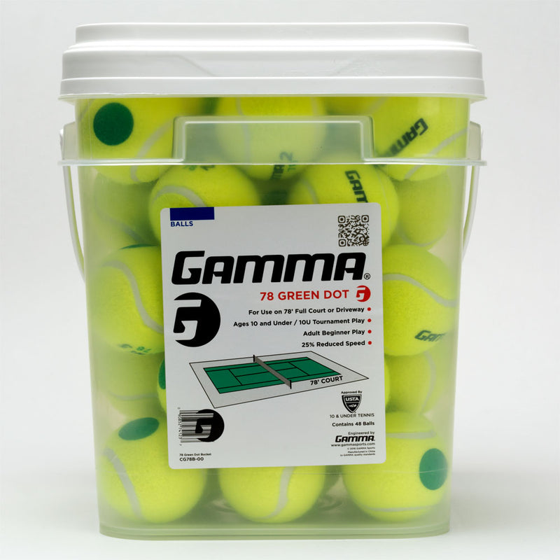 Gamma 78 Green Dot 48 Ball Bucket