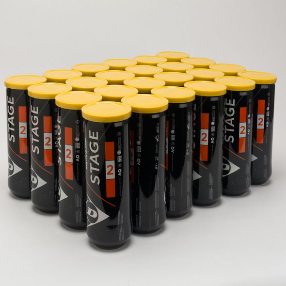 Dunlop Stage 2 Orange Training Ball 24 Cans