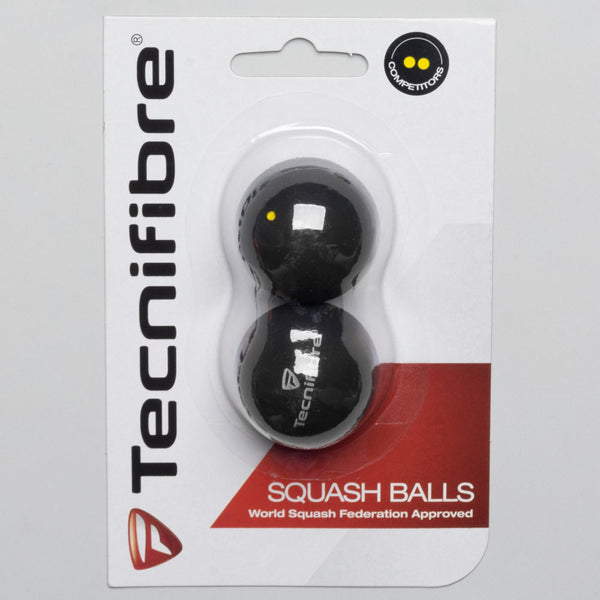 Tecnifibre Double Yellow Squash Balls 2 Pack