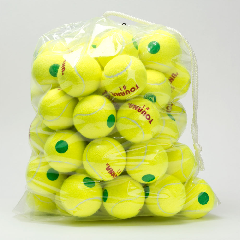 Tourna Pressurized Green Dot 60 Pack Balls