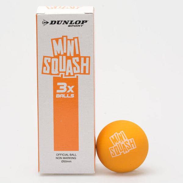Dunlop Play Mini Squash Ball Orange 3Pk