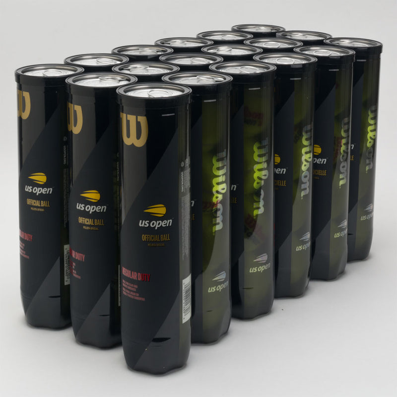 Wilson US Open Balles De Tennis Officielles - Lot De 18 Tubes (72 Balles) Pour Entraînement Et Compétition