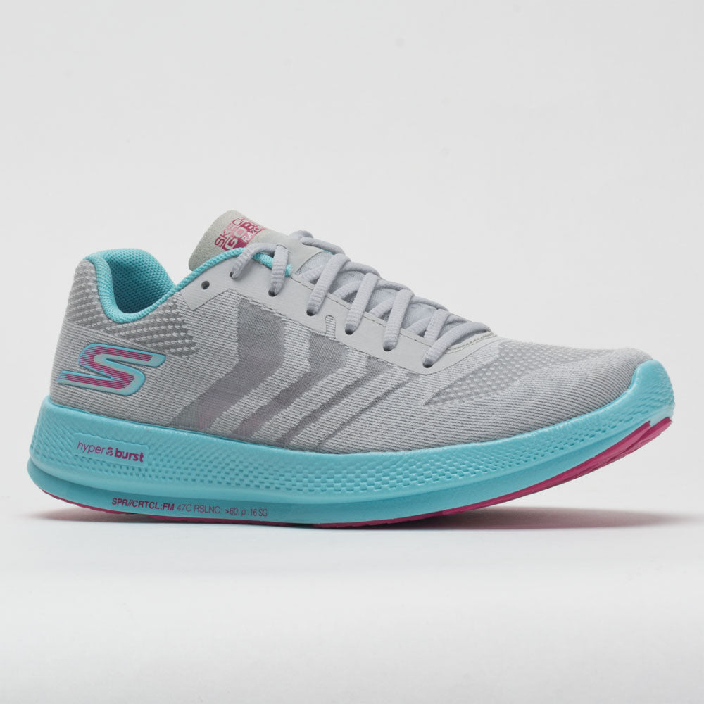 Skechers GOrun Razor+ Women's Gray/Aqua/Hot Pink