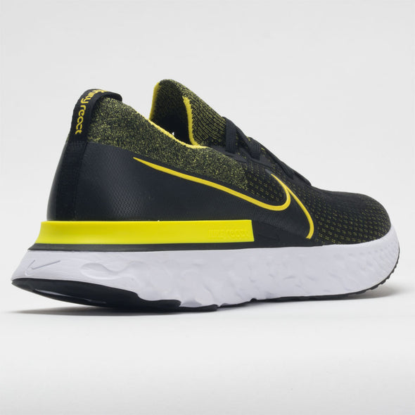 Nike React Infinity Run Flyknit Men's Black/Sonic Yellow