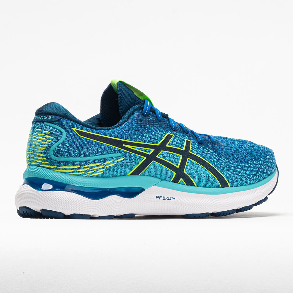 Tesoro lb Carne de cordero ASICS GEL-Nimbus 24 Men's Lake Drive/Hazard Green – Holabird Sports