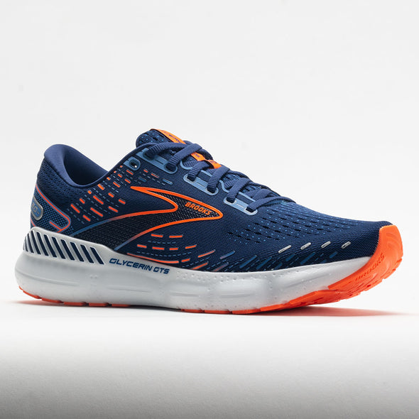 Brooks Glycerin GTS 20 Men's Blue Depths/Palace Blue/Orange – Holabird ...