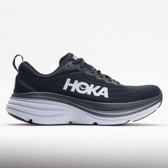 HOKA Bondi 8 Men's Black/White – Holabird Sports