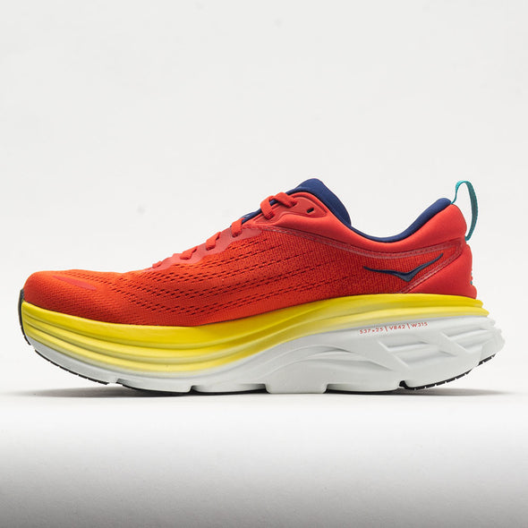 HOKA Bondi 8 Men's Red Alert/Flame – Holabird Sports