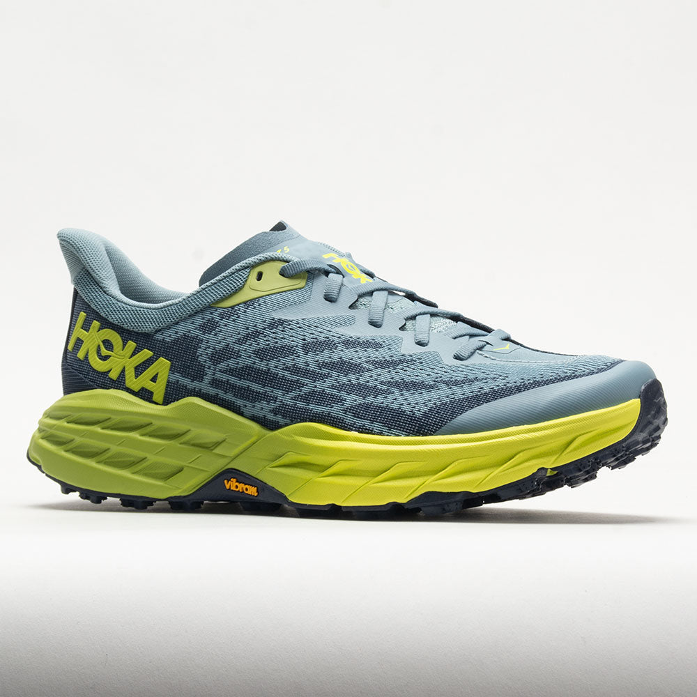 HOKA Speedgoat 5 Men's Stone Blue/Dark Citron – Holabird Sports