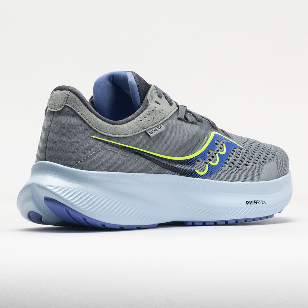 Saucony women's liteform miles clearance running shoes - grey/navy purple