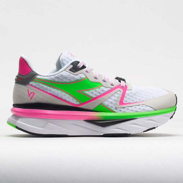 Diadora Atomo v7000 Women's White/Green Fluo/Pink Fluo