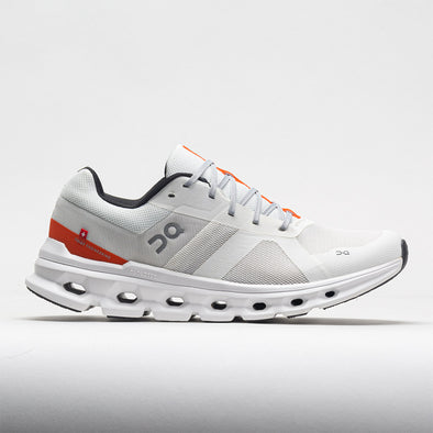 On Cloudrunner Men's Undyed White/Flame
