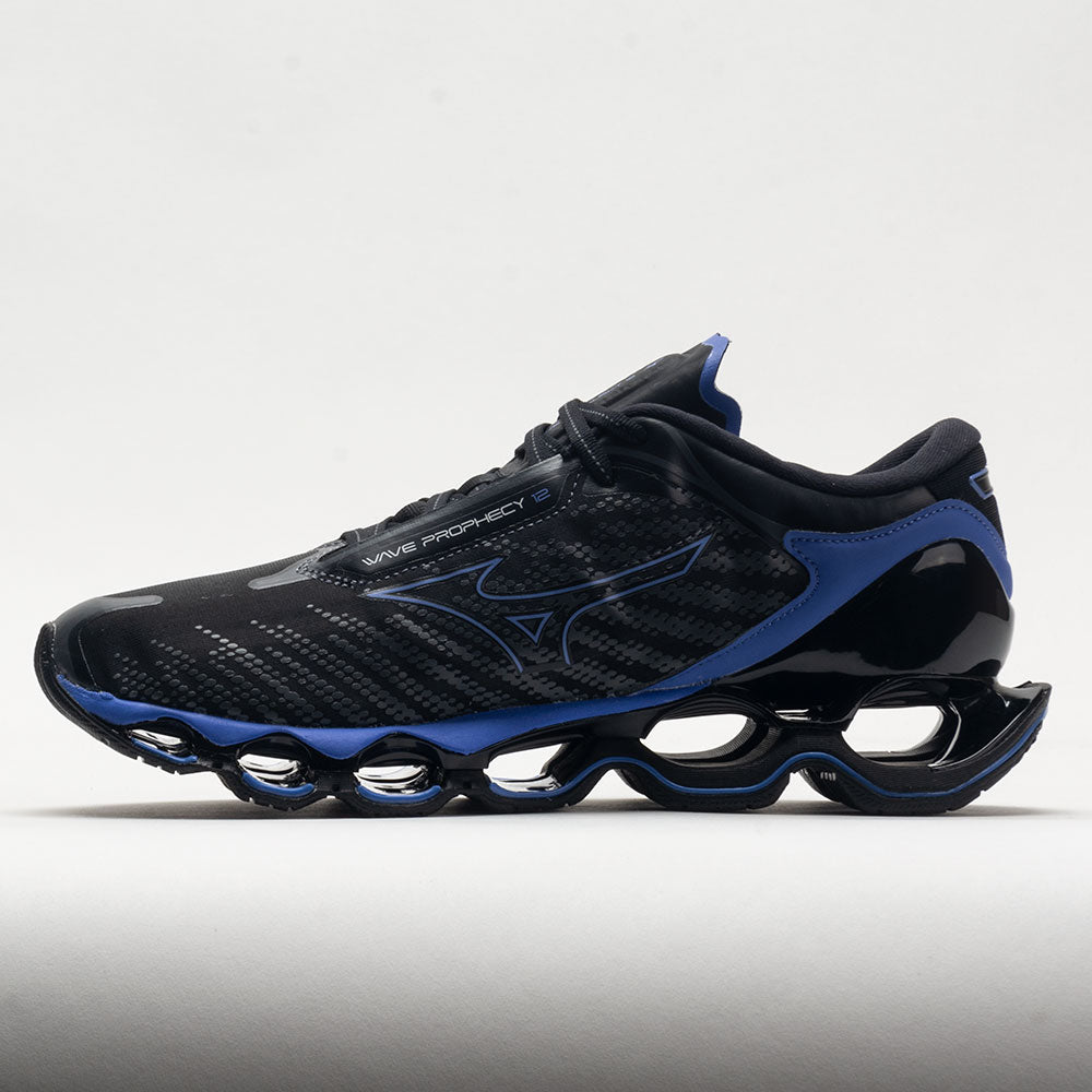 Molester Buitensporig transmissie Mizuno Wave Prophecy 12 Men's Black Oyster/Blue Ashes – Holabird Sports