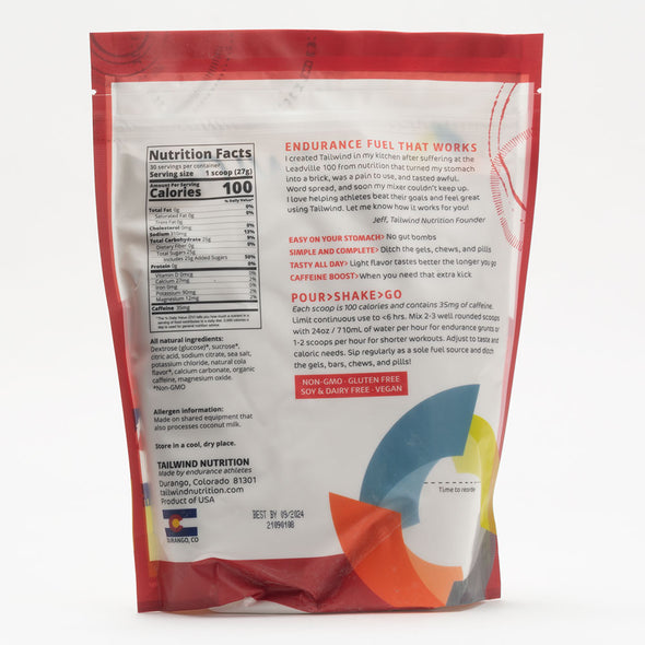Tailwind Caffeinated Endurance Fuel Drink 30-Servings