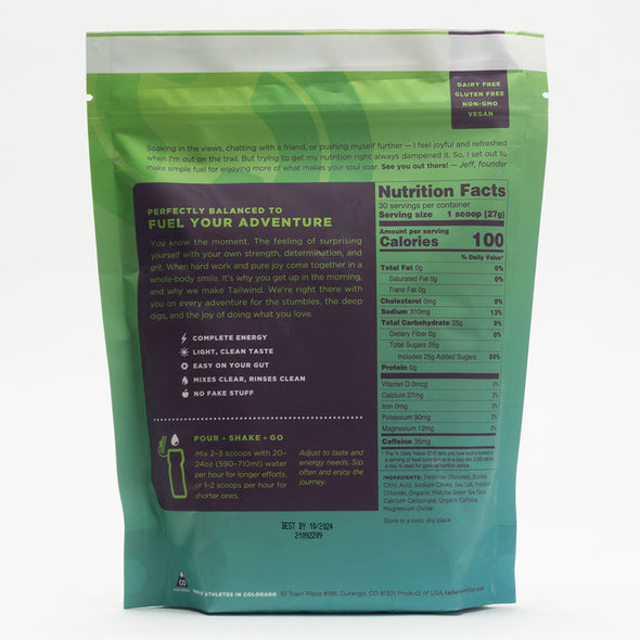 Tailwind Caffeinated Endurance Fuel Drink 30-Servings