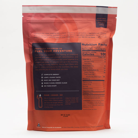 Tailwind Caffeinated Endurance Fuel Drink 50-Servings