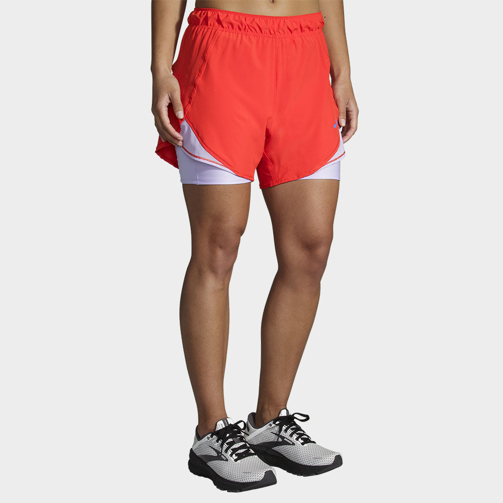 Brooks Chaser 5" 2-in-1 Shorts Women's