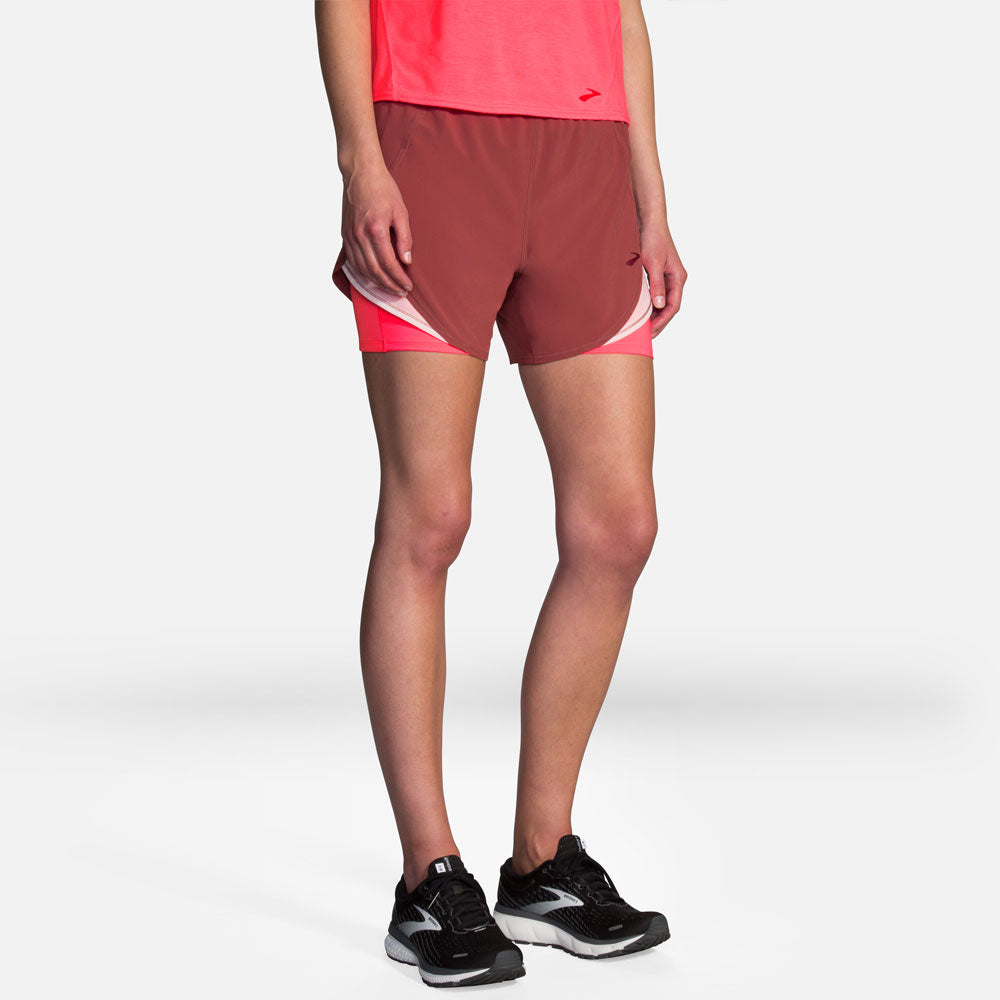 Brooks Chaser 5" 2-in-1 Shorts Women's