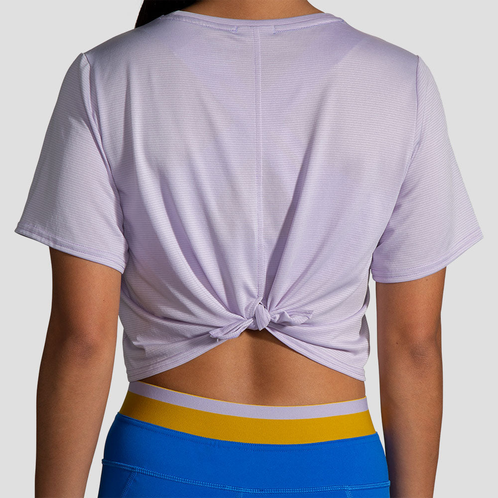 Brooks Run Within Crop Tee Women's