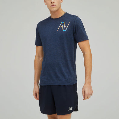New Balance Graphic Impact Run Short Sleeve Men's