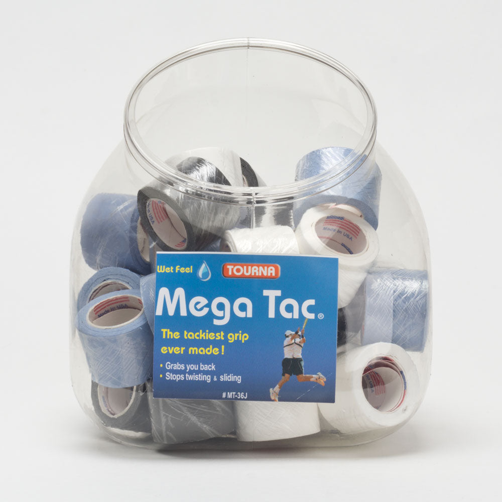 Badminton Grip Tape Tourna Grip Display Jar - 36 Blue Overgrips For ...
