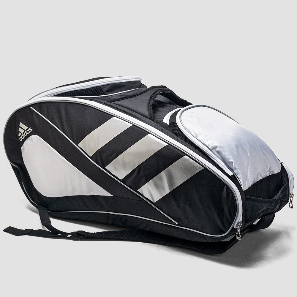 adidas Tour Tennis 12 Racquet Bag Black/White/Silver
