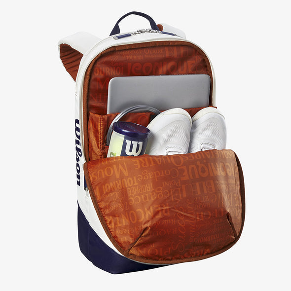 Wilson Roland Garros Super Tour Backpack Navy/White/Clay