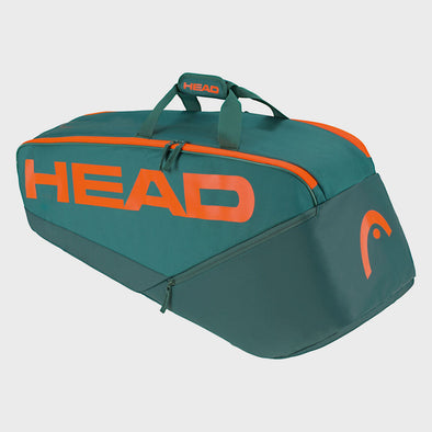 HEAD Pro Racquet Bag M 6 Pack Dark Cyan/Fluorescent Orange