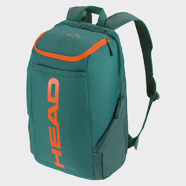 HEAD Pro Racquet Backpack 28L Dark Cyan/ Fluorescent Orange