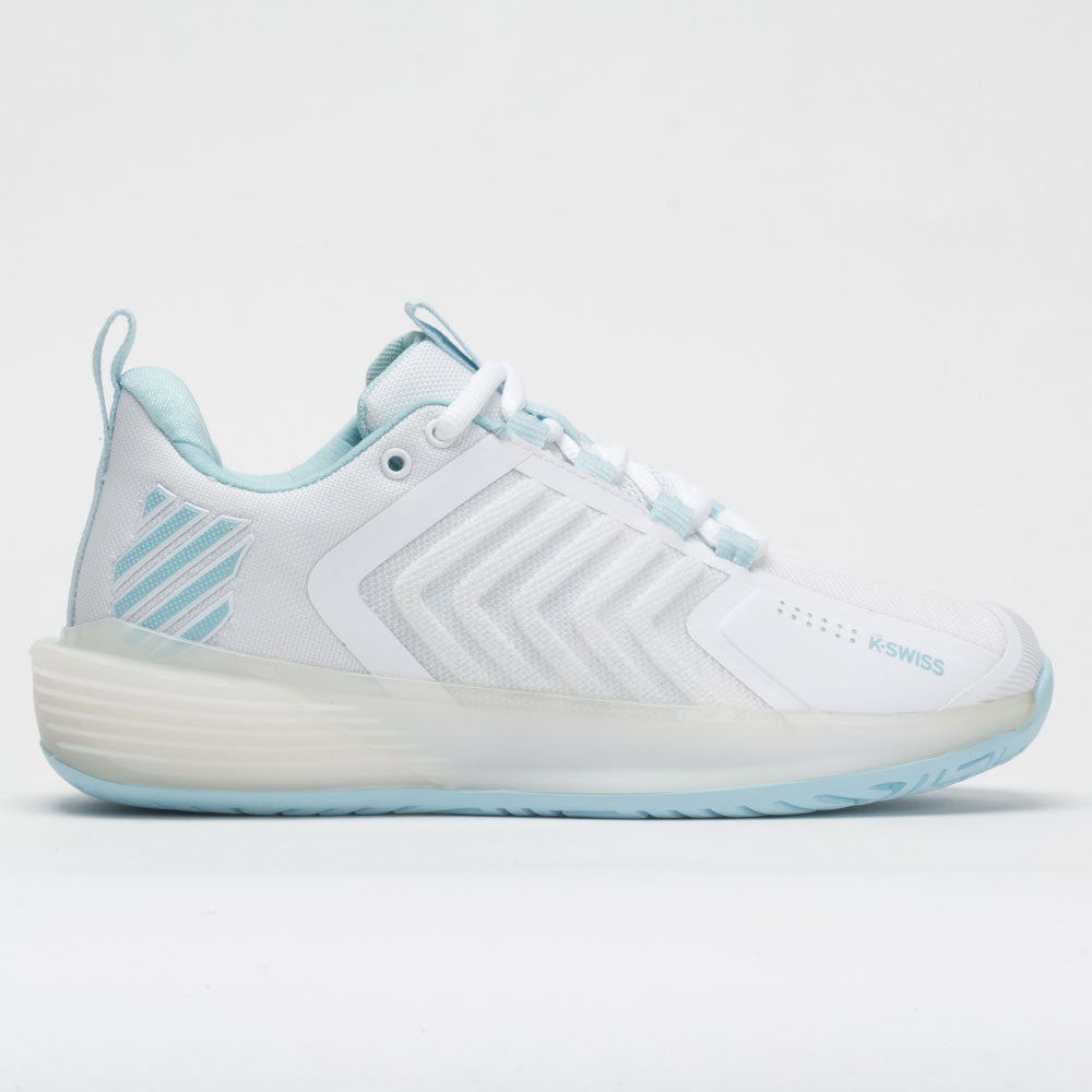 troon Infecteren vijandigheid K-Swiss Ultrashot 3 Women's White/Blue Glow – Holabird Sports