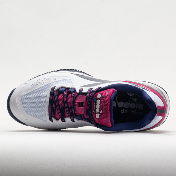 Diadora Blushield Torneo 2 Clay Women's White/Blueprint/Pink Yarrow