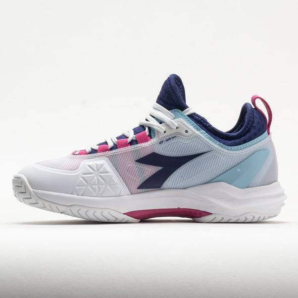 Diadora Speed Blushield Fly 4+ AG Women's White/Blueprint/Pink Yellow