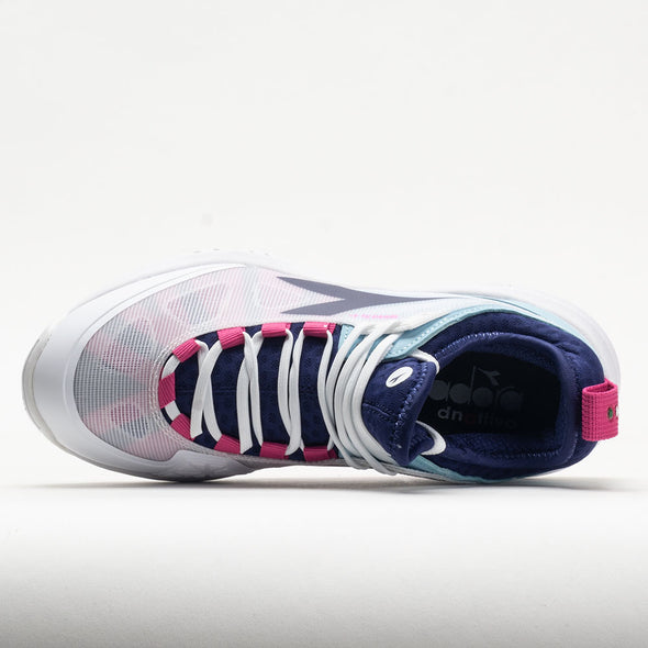 Diadora Speed Blushield Fly 4+ AG Women's White/Blueprint/Pink Yellow