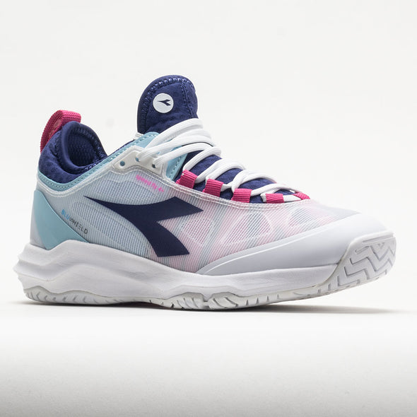Diadora Speed Blushield Fly 4+ AG Women's White/Blueprint/Pink Yellow