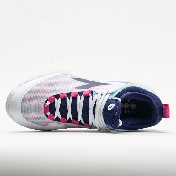 Diadora Speed Blushield Fly 4+ Clay Women's White/Blueprint/Pink