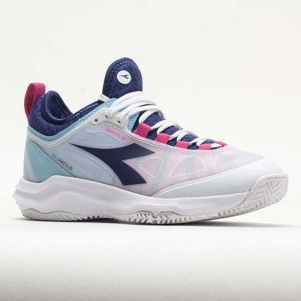 Diadora Speed Blushield Fly 4+ Clay Women's White/Blueprint/Pink